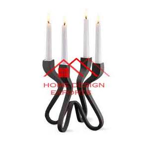 Portavelas de Metal decorativo para Hotel en casa, candelabro de lujo para decoración del hogar, marco dorado, portavelas de Metal de lujo - Product Image 5