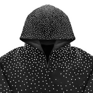 Ligero bajo MOQ Sudaderas con capucha de diamantes de imitación de color personalizado Sudaderas con capucha de diamantes de imitación Pakistán Fabricante - Product Image 2
