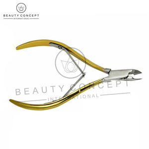 Coupe-ongles à poignée de couleur dorée Écologique Qualité supérieure Service OEM Impression de logo personnalisé Pince à ongles à cuticules Concept de beauté - Product Image 2