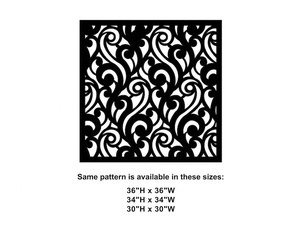 Baroque Scrollwork Metal Fireplace <b>Screen</b> Decorative Spark Guard Freestanding Hearth <b>Protector</b> for Indoor Fireplaces - Product Image 3