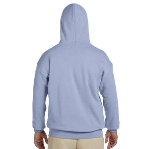 Sudadera con capucha de lana pesada de algodón 100% para hombre sudadera azul bebé - Product Image 2
