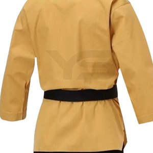 เครื่องแบบเทควันโดของผู้ชายดีไซน์เรียบๆออกแบบโลโก้ได้ตามต้องการ - Product Image 5