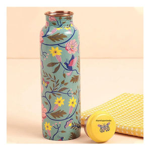 Bouteille d'eau potable en cuivre pur de la collection vintage imprimée en émail de taille personnalisée pour les cadeaux de yoga de gymnastique d'école de bureau vente en gros - Product Image 5