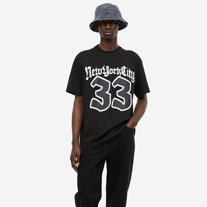 Camiseta de manga corta de corte Regular de alta calidad para hombre, punto suave, 100% algodón, transpirable, secado rápido, colores sólidos, serigrafía - Product Image 5