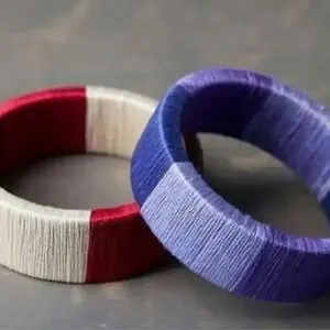 กำไลผ้าไหมสีสันสดใสมีสไตล์สำหรับผู้หญิงและเด็กผู้หญิงกำไลไม้ที่มีคุณภาพสูงสำหรับใช้ในชีวิตประจำวัน - Product Image 1