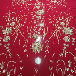 Tela bordada con cuentas a mano y trabajo de bordado - Product Image 1