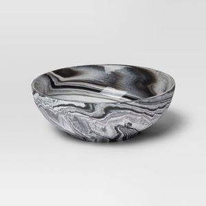 Bol de service en marbre poli décoratif pour les salles à manger de fête avec un attrait luxueux de la pierre Finition élégante Conception jetable - Product Image 4
