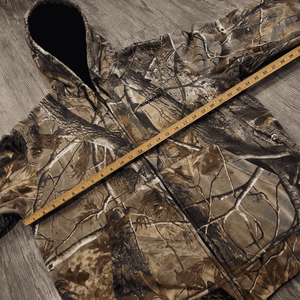 2025 otoño Vintage hombres peso pesado de gran tamaño Camo conjuntos selva bosque caza deportes sudadera pantalones cortos de punto camuflaje - Product Image 2