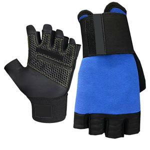 Guantes de cuero de calidad superior para levantamiento de pesas, guantes de gimnasio para entrenamiento físico disponibles con logotipo y diseño personalizados - Product Image 3