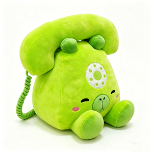 Unique plush cute room decor <b>telephone</b> plush, novelty gift pig phone plush, desk decor stuffed phone plush - Product Image 2