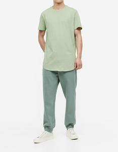 Camiseta extragrande de algodón 100% pesada personalizada de lujo para hombre, oferta de verano, cuello simulado y tela de punto de ajuste cuadrado - Product Image 1