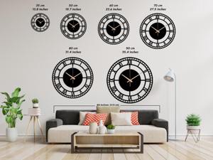 Reloj de pared redondo de Metal negro clásico, diseño moderno atemporal, pieza llamativa, perfecta para cualquier interior del hogar - Product Image 6