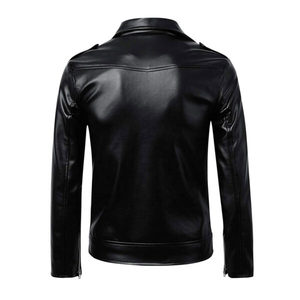 Top Design 100% Veste d'hiver à manches longues et à col montant en cuir de haute qualité pour hommes Design personnalisé disponible à un prix raisonnable - Product Image 2