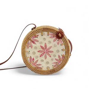 Bolso de Hombro de Ratán con Cierre de Cordón, Diseño Personalizado con Patrón de Madreperla, Capacidad de 1-1.9L, Suministro del Fabricante para Pedidos al por Mayor en Todo el Mundo - Product Image 5