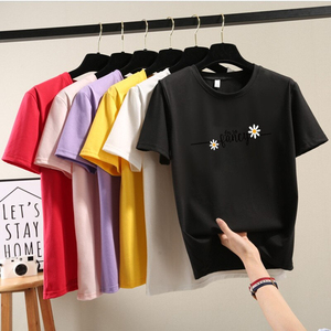 T-shirt pour femmes de grande taille, design personnalisé, impression et taille, 100% coton, pour filles, fabricant en gros du Bangladesh - Product Image 3