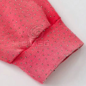 Fabricación profesional Sudaderas con capucha transpirables con diamantes de imitación Nueva llegada Sudaderas con capucha con diamantes de imitación Venta caliente - Product Image 5