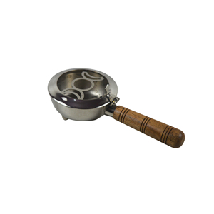 Brûleur d'encens en métal laiton de conception artisanale avec poignée en pierre de marbre Porte-encens Idéal pour la décoration intérieure - Product Image 6