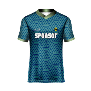 ผู้ผลิตเสื้อฟุตบอลแบบกำหนดเองคุณภาพพรีเมียมสำหรับงานพิมพ์ร้อนด้วยไวนิล เนื้อผ้าบางเบา ระบายเหงื่อได้ดี ชุดทีมฟุตบอลแบบขายส่ง - Product Image 3