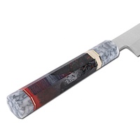 Couteau de cuisine ambidextre artisanal en acier Damas, style moderne, service OEM/ODM, commandes en gros personnalisées