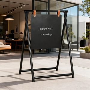 Custom Metal A-<b>Frame</b> Stand Sidewalk Signs <b>Swing</b> Sandwich Board Outdoor Shop Sign a <b>Frame</b> Pavement Signage - Product Image 6