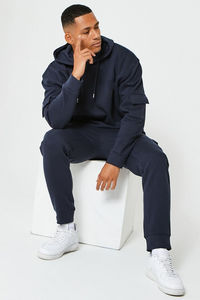 Ensemble de jogging imprimé personnalisé en 2 pièces pour hommes - Sweat à capuche et pantalon de survêtement de haute qualité en polaire polyester - Product Image 6