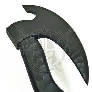 ขวานโทมาฮอว์กสีดำทำด้วยมือมีหูจับทำจากไม้เถ้า - Product Image 3