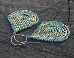 Flower Embroidery Beading <b>Chandelier</b> <b>Earrings</b> Plush <b>Fashion</b> Jewelry Flower Embroidery Beading <b>Chandelier</b> <b>Earrings</b> Plush - Product Image 2