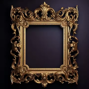 Elegantes marcos de espejo de madera tallados a mano ideales para la decoración de pared de granja vintage y el estilo tradicional del hogar de Azora Industries - Product Image 3