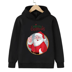 Sudaderas con capucha navideñas ligeras hechas a medida de alta calidad Técnicas bordadas con lavado ácido ropa de moda - Product Image 5
