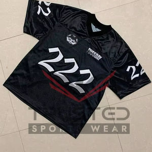 Camiseta de Fútbol Americano Personalizada, Talla Grande, Manga Corta, Verano, Transpirable, Malla, Impresión por Transferencia de Calor, Colores Personalizados, 100% - Product Image 1