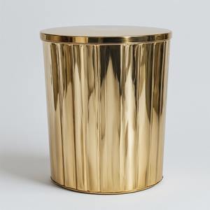 Poubelle en acier galvanisé robuste sans couvercle, design peu encombrant pour usage résidentiel et commercial, collecte des déchets fiable - Product Image 5