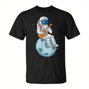 Camiseta de Astronauta Tocando Mandolina, Música Country Bluegrass, Producto Promocional - Product Image 2