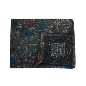 India Bohemian Manufacturing Decorative Suzanne Embroidery Twin Size Vintage Sari Kantha <strong>Quilt</strong>, Sofa <strong>Cover</strong>, <strong>Beach</strong> Rug, Blankets