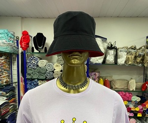 หมวกปีกกว้างสองด้านใช้ได้ทั้งชายและหญิง, หมวกผ้าฝ้ายผ้าไหมพิมพ์ลายโลโก้แบบใส่กลับด้านออกแบบได้ตามที่ต้องการสำหรับตกปลาในฤดูร้อนทุกวันแบบลำลอง - Product Image 3