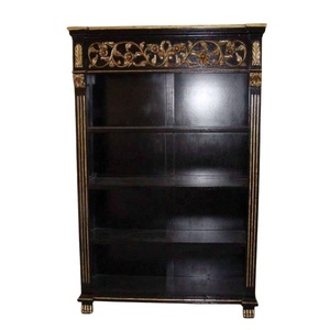 Librería Estilo Francés, Vitrina Antigua, Librería de Madera para Biblioteca, Oficina en Casa, Muebles para Sala de Estar - Product Image 1