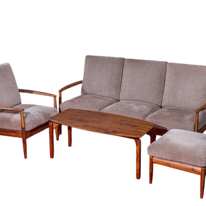 ชุดโซฟาไม้ Edda Melaleuca 4ชิ้นที่ทันสมัยสำหรับเฟอร์นิเจอร์ห้องนั่งเล่นในห้างสรรพสินค้าวิลล่า - Product Image 1