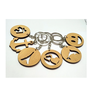 Nueva llegada Real hecho a mano MDF llavero y llavero con regalo pulido natural tamaño personalizado de alta calidad para el tamaño personalizado - Product Image 2