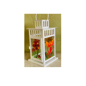 โถแก้วใส่เทียนแบบโบฮีเมียนทำด้วยมือสำหรับเก็บเทียน - Product Image 1