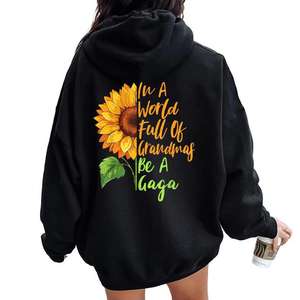 Wholesale Customized Drop Shoulder Women's Quote Oversize <b>Graphic</b> <b>Hoodie</b> Anti-Wrinkle & Breathable Hoodies Women's <b>Zip</b> <b>Up</b> <b>Hoodie</b> - Product Image 6