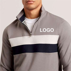 เสื้อพูลโอเวอร์ผู้ชายแบบซิปครึ่งตัว แฟชั่นฤดูหนาว พิมพ์โลโก้ ระบายอากาศ แขนยาว - Product Image 6