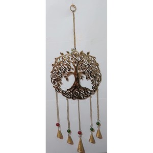Campanas colgantes de pared de estilo indio Vintage, cuentas de Metal con campana, cuerda decorativa para Árbol de Vida, colgante de pared decorativo de Metal - Product Image 2