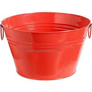 Maceta ovalada de Metal de estilo americano, maceta azul cielo para interior y exterior, maceta decorativa para vestíbulo con asa - Product Image 3