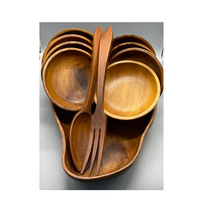 Bol en bois de haute qualité en forme de feuille fait à la main Top bol en bois de bonne qualité prix le plus bas - Product Image 6