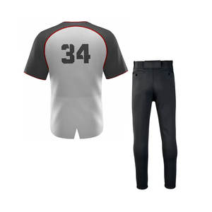 Uniforme de baseball personnalisé pour hommes adultes, vêtements de sport, impression numérique, 100% polyester, léger, séchage rapide, respirant, nouvelle arrivée - Product Image 4