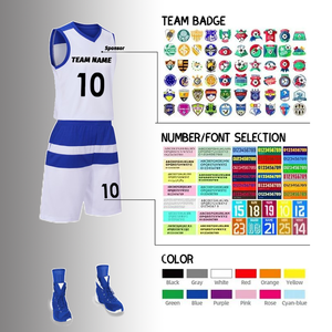 Vêtements de basket-ball Vintage 100% Polyester réversible maillot de basket-ball formation basket-ball uniforme ensemble pour hommes - Product Image 5