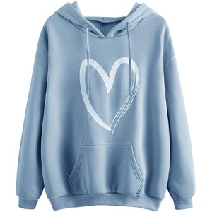 Nuevo Precio bajo Estilo único Sudadera de gran tamaño para damas Sudadera con capucha casual de dos colores sólidos Producto de venta superior - Product Image 1