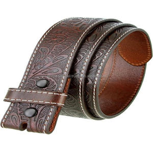 100% High Quality Single Layer Western <b>Leather</b> <b>Tooling</b> <b>Belt</b> for Men Floral Embossed Hand Carved Designer <b>Tooled</b> <b>Belt</b> All Sizes - Product Image 2