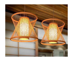 โคมไฟหวายไม้ไผ่เป็นมิตรกับสิ่งแวดล้อม-ของตกแต่งเฟอร์นิเจอร์อื่นๆ-โคมไฟไม้ไผ่ทรงกลม-โคมไฟหวายไม้ไผ่ตกแต่งแบบดั้งเดิม - Product Image 1