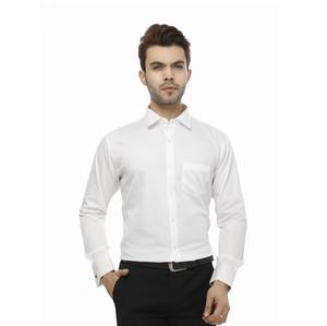Camisa Formal Blanca de Algodón para Hombre, de Calidad de Exportación, Manga Larga, Corte Entallado, para Uso Corporativo y de Oficina - Product Image 2