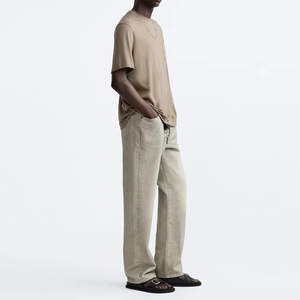 100% coton hommes T-Shirt haute qualité poids lourd plaine surdimensionné impression personnalisée broderie hommes personnalisé blanc T-Shirt - Product Image 3